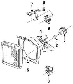 Foto de Embrague del Ventilador Enfriado del Motor Original para Dodge Jeep Marca CHRYSLER Nmero de Parte 68064765AA