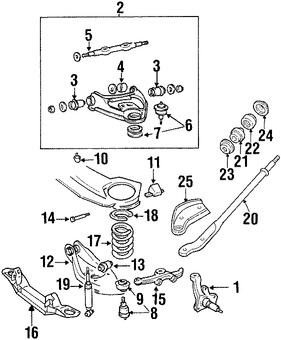 Foto de Defensa del Brazo de Control de Suspensin Original para Dodge B150 Dodge B250 Dodge B1500 Dodge B350 Marca CHRYSLER Nmero de Parte 4112343