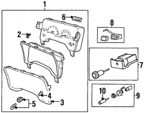 Foto de Bombilla de Panel de Instrumentos Original para Jeep Dodge Chrysler Marca CHRYSLER Nmero de Parte L000PC74