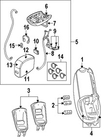 Foto de Lente de luz de mapa Original para Dodge Caravan Dodge Grand Caravan Chrysler Town & Country Chrysler Marca CHRYSLER Nmero de Parte 5016936AA