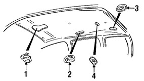 Foto de Luz de mapa Original para Dodge Caravan Dodge Grand Caravan Chrysler Town & Country Marca CHRYSLER Nmero de Parte SK70BD1AA