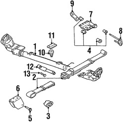 Foto de Buje para Hojas de Muelle Original para Dodge Caravan Dodge Grand Caravan Chrysler Town & Country Chrysler Marca CHRYSLER Nmero de Parte 5006950AA