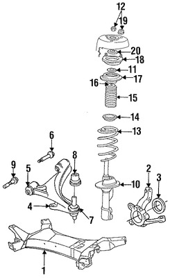 Foto de Brazo de Control de suspensin Original para Chrysler Dodge Plymouth Marca CHRYSLER Nmero de Parte 4728885