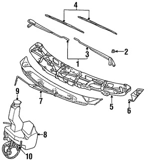 Foto de Tapa de Depsito de Lquido Limpiaparabrisas Original para Dodge Plymouth Chrysler Jeep Marca CHRYSLER Nmero de Parte 4797694