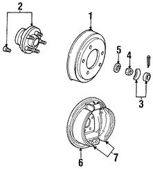 Foto de Zapata de Freno Original para Chrysler Dodge Plymouth Marca CHRYSLER Nmero de Parte 4883833AA