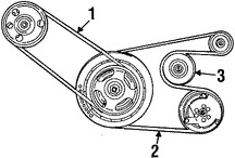 Foto de Polea Tensora Correa Accesoria Original para Chrysler Dodge Jeep Plymouth Eagle Marca CHRYSLER Nmero de Parte 4792112AE