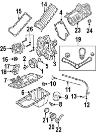 Foto de Tapn de Aceite Original para Chrysler Dodge Jeep Mitsubishi Marca CHRYSLER Nmero de Parte 53034076AA