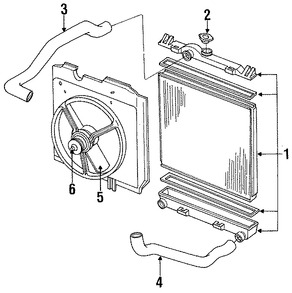 Foto de Aspa del ventilador de enfriamiento del motor Original para Chrysler Dodge Plymouth Marca CHRYSLER Nmero de Parte 4266282