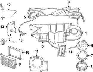 Foto de Sello de Nucleo de Calefaccin Original para Dodge Dakota 1997 1998 Dodge Durango 1998 1999 Marca CHRYSLER Nmero de Parte 3848093