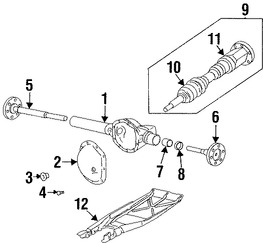 Foto de Rodamiento de Eje Propulsor Original para Dodge Dakota Dodge Durango Dodge Ram 1500 Mitsubishi Raider Chrysler Marca CHRYSLER Nmero de Parte 52069707