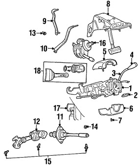 Foto de Cubierta de la Columna de Direccion Original para Dodge Mitsubishi Chrysler Marca CHRYSLER Nmero de Parte 5GE09BD1AD