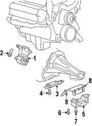 Foto de Montura de Transmisin Automtica Original para Dodge Durango 2007 2008 2009 Marca CHRYSLER Nmero de Parte 52855332AB