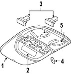 Foto de Lente de luz de mapa Original para Dodge Durango Chrysler Marca CHRYSLER Nmero de Parte 5134570AA