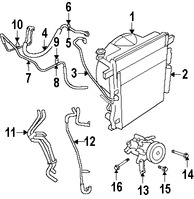 Foto de Manguera Refrigerante Aire Acondicionado Original para Dodge Nitro Jeep Liberty Marca CHRYSLER Nmero de Parte 55037814AF