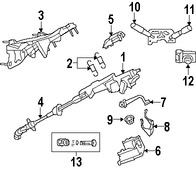 Foto de Eje de Columna de Direccin Original para Dodge Nitro 2007 2008 Jeep Liberty 2008 Marca CHRYSLER Nmero de Parte 55197255AC