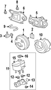 Foto de Cilindro Maestro de Freno Original para Dodge Nitro Jeep Liberty Marca CHRYSLER Nmero de Parte 68004467AD