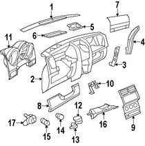 Foto de Carcasa del tomacorriente para accesorios 12 volti Original para Dodge Plymouth Jeep Chrysler Marca CHRYSLER Nmero de Parte 4793551