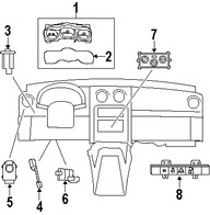 Foto de Lente de Panel de Instrumentos Original para Dodge Nitro 2007 2008 2009 2010 2011 Marca CHRYSLER Nmero de Parte 68019094AA