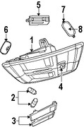 Foto de Luz de techo Original para Chrysler Dodge Jeep Marca CHRYSLER Nmero de Parte 5JG55DW1AD