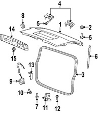 Foto de Manilla Puerta Trasera Original para Dodge Nitro 2007 2008 2009 2010 2011 Marca CHRYSLER Nmero de Parte 55113161AF