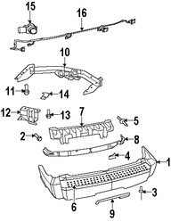 Foto de Tornillo de cubierta de parachoques Original para Dodge Nitro Jeep Liberty Marca CHRYSLER Nmero de Parte 6508709AA