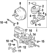 Foto de Depsito del Cilindro Maestro del Freno Original para Dodge Ram 2500 Dodge Ram 3500 Marca CHRYSLER Nmero de Parte 5093408AA