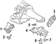 Foto de Montura de Transmisin Automtica Original para Dodge Ram 1500 2006 2007 2008 Marca CHRYSLER Nmero de Parte 55366616AH