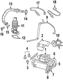 Foto de Solenoide de Purga del Canister Original para Dodge Ram 1500 Dodge Ram 2500 Dodge Ram 3500 Dodge Durango Chrysler  Jeep Grand Cherokee Marca CHRYSLER Nmero de Parte 4891739AA