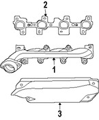 Foto de Protector de Calor Escape Original para Dodge Ram 1500 2009 2010 Dodge Durango 2009 Chrysler  2009 Marca CHRYSLER Nmero de Parte 53032834AG