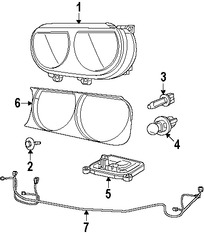 Foto de Balasta Faro de Xenon Original para Dodge Challenger 2015 2016 2017 Marca CHRYSLER Nmero de Parte 68254149AA
