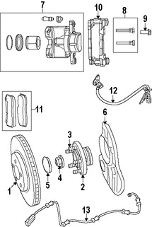 Foto de Cubierta de Polvo de Frenos Original para Chrysler 300   Dodge Challenger Dodge Charger Marca CHRYSLER Nmero de Parte 4779794AB