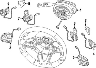 Foto de Interruptor Control de Crucero Original para Chrysler Dodge  Jeep Marca CHRYSLER Nmero de Parte 68321897AA