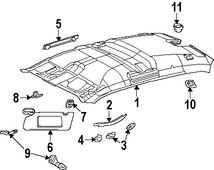 Foto de Parasol / Visera Original para Dodge Challenger Marca CHRYSLER Nmero de Parte 1MA00XDVAC