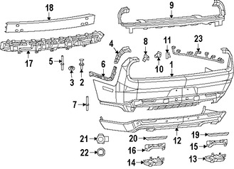 Foto de Cubierta del parachoques Original para Dodge Challenger 2015 2016 2017 Marca CHRYSLER Nmero de Parte 68259761AC