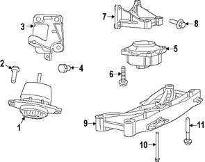 Foto de Soporte de Montura del motor Original para Dodge Challenger Dodge Charger   Chrysler 300 Marca CHRYSLER Nmero de Parte 4726022AB