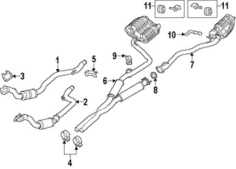 Foto de Empacadura del Conector del Tubo de Escape Original para Dodge Challenger 2014 2015 2016 2017 Marca CHRYSLER Nmero de Parte 68210967AA