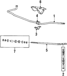 Foto de Buje de Barra de Retencin de Suspensin Original para Chrysler Dodge Mitsubishi Plymouth Marca CHRYSLER Nmero de Parte MR234247