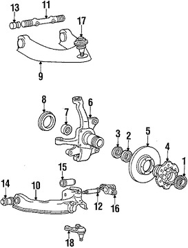 Foto de Rodamiento de Eje Propulsor Original para Dodge Power Ram 50 Dodge Ram 50 Mitsubishi Mighty Max Mitsubishi Montero Mitsubishi Montero Sport Mitsubishi Van Marca CHRYSLER Parte #MB160670