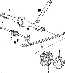 Foto de Rodamiento de Eje Propulsor Original para Dodge Power Ram 50 Dodge Ram 50 Dodge Raider Mitsubishi Mighty Max Mitsubishi Montero Marca CHRYSLER Nmero de Parte MB092432