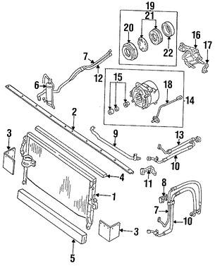 Foto de Embrague del Compresor de Aire Acondicionado Original para Dodge Ram 50 1988 1989 Marca CHRYSLER Nmero de Parte 4467806