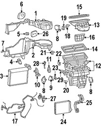 Foto de Manguera de Refrigerante Aire Acondicionado Original para Jeep Grand Cherokee Jeep Commander Marca CHRYSLER Nmero de Parte 5143117AA