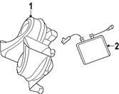 Foto de Aro de Claxon / Bocina Original para Jeep Grand Cherokee 2005 2006 2007 Marca CHRYSLER Nmero de Parte 5143588AA