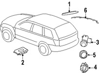 Foto de Sensor de ayuda para Estacionar Original para Jeep Grand Cherokee 2005 2006 2007 2008 Marca CHRYSLER Nmero de Parte 5HX08SZ0AB