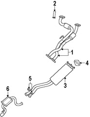 Foto de Resonador de Escape Original para Jeep Grand Cherokee 2006 2007 2008 2009 2010 Marca CHRYSLER Nmero de Parte 5181382AC