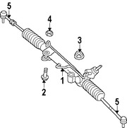 Foto de Terminal de la direccin Original para Jeep Grand Cherokee Jeep Commander Marca CHRYSLER Nmero de Parte 5143556AC