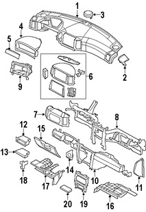 Foto de Cubierta de la Columna de Direccion Original para Jeep Grand Cherokee 2005 2006 2007 Jeep Commander 2006 2007 Marca CHRYSLER Nmero de Parte 5HS93BD5AI