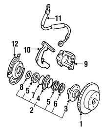 Foto de Conjunto de Cojinete de Rodamiento y Maza Original para Jeep Marca CHRYSLER Nmero de Parte 53000228