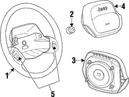 Foto de Interruptor Control de Crucero Original para Jeep Cherokee 1999 2000 2001 Jeep Wrangler 2001 2002 Marca CHRYSLER Nmero de Parte 56007530AD