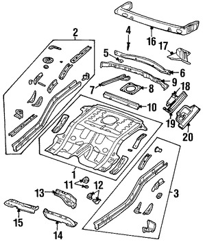 Foto de Bandeja de Piso Original para Jeep Liberty 2002 2003 2005 2006 Marca CHRYSLER Nmero de Parte 55360015AG