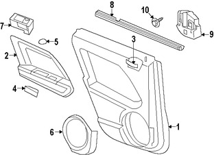 Foto de Apoyabrazos Original para Jeep Patriot Jeep Compass Marca CHRYSLER Nmero de Parte 1AA25XDVAB